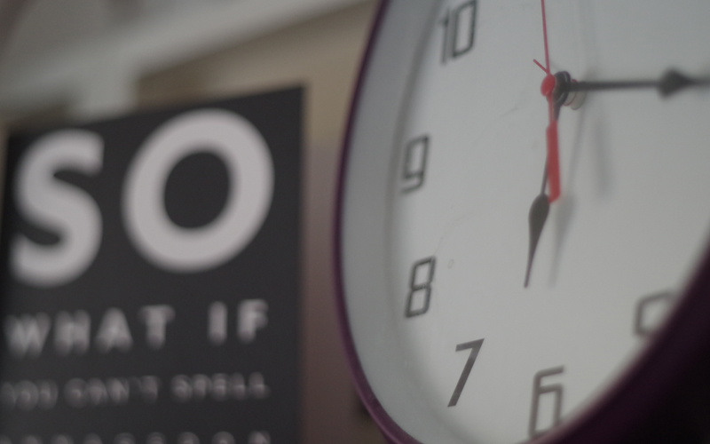 Reklamowy zegar scienny